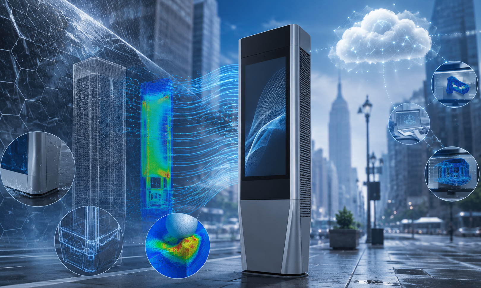 達梭客戶故事｜TEN TECH 以 SIMULIA 雲端模擬打造紐約 LinkNYC 智慧亭