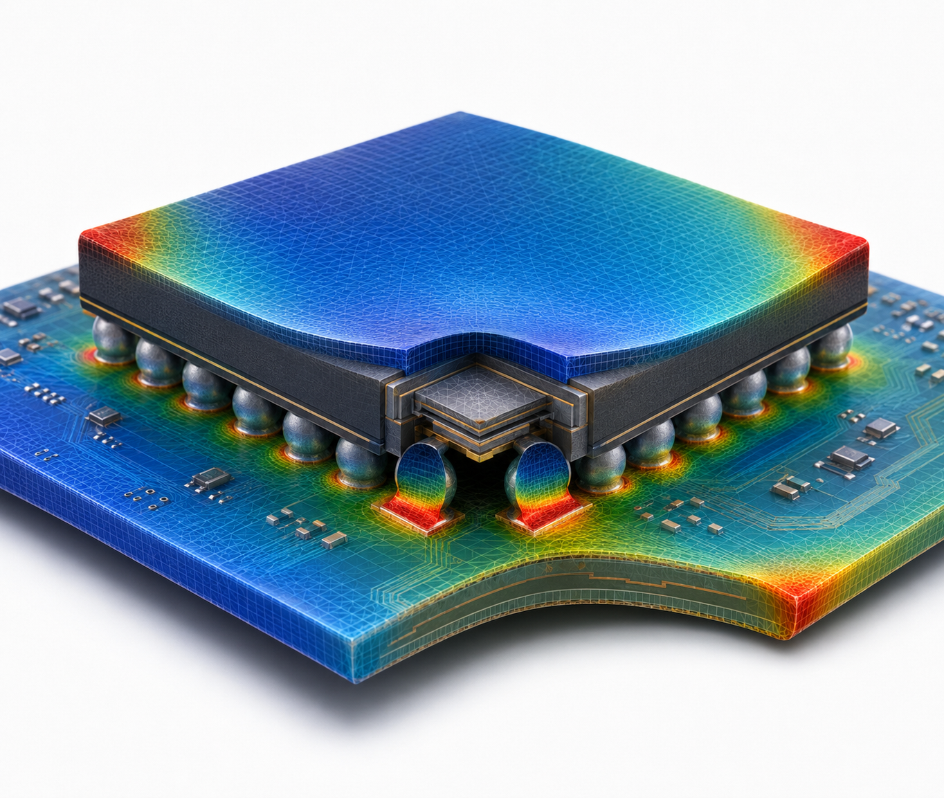 Abaqus 在電子產品可靠度分析的優勢：熱–結構耦合與封裝應力一次看懂